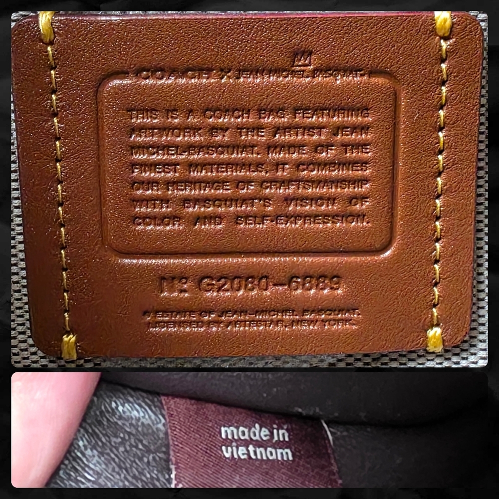 Coach 6889 Rogue 25 Basquiat Rexy Tan Leather Satchel Bag Limited Edition - Picture 14 of 16